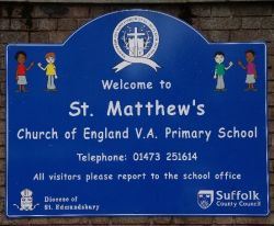 St Matthews sign