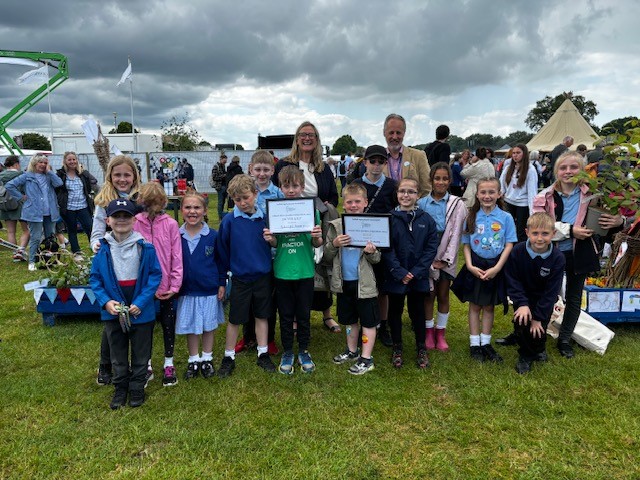Children from Eyke and Morland at Suffolk Show